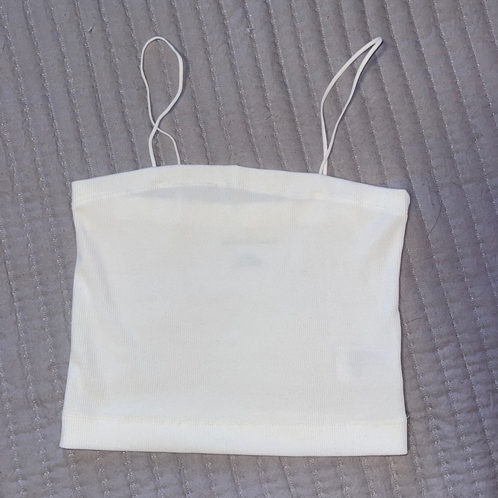 American eagle white cami crop top